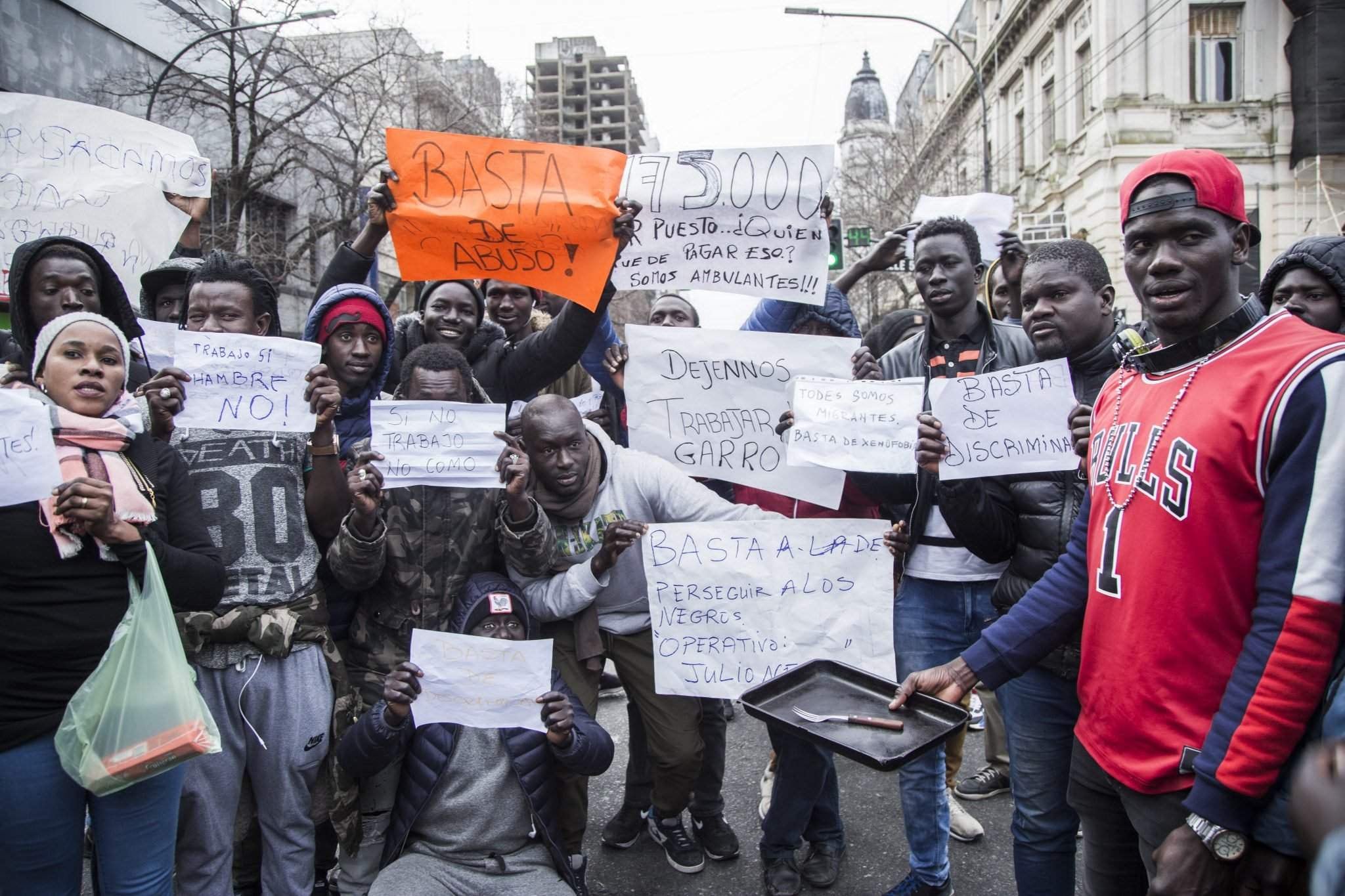 Durante la gestión Garro, la comunidad senegalesa protagonizó reiteras protestas denunciando persecución.