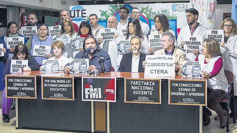 A los paros en Capital y provincia se sumará mañana un paro nacional, convocado por Ctera, Conadu y Sadop.