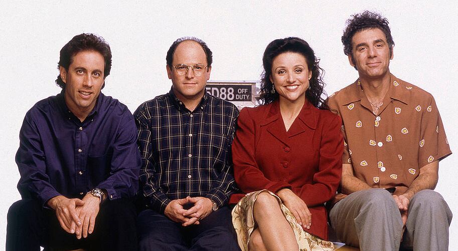 Jerry, George, Elaine y Kramer, con el timing perfecto.
