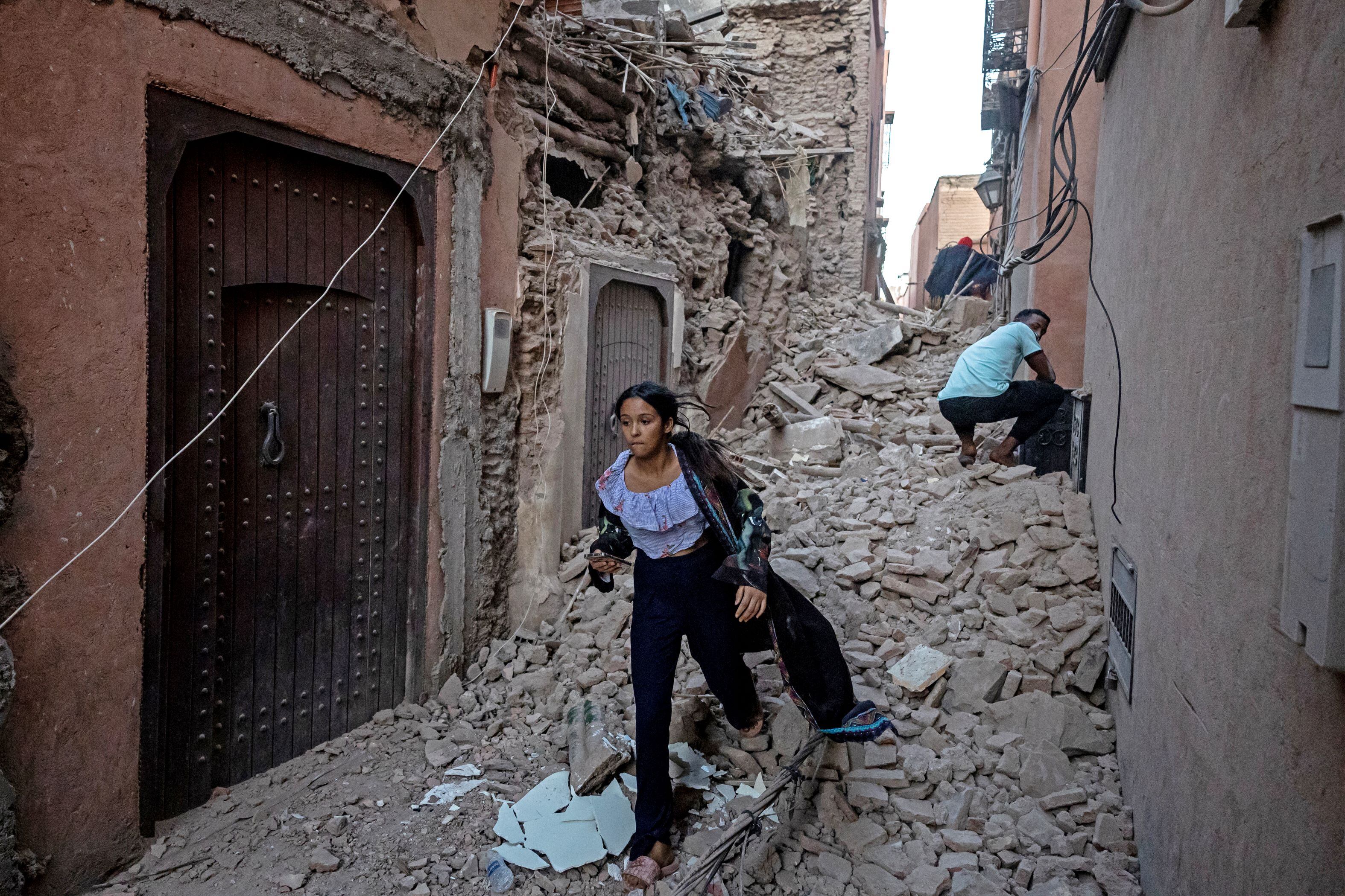 El sismo tuvo epicentro 71 kilómetros al suroeste de la turística ciudad de Marrakech