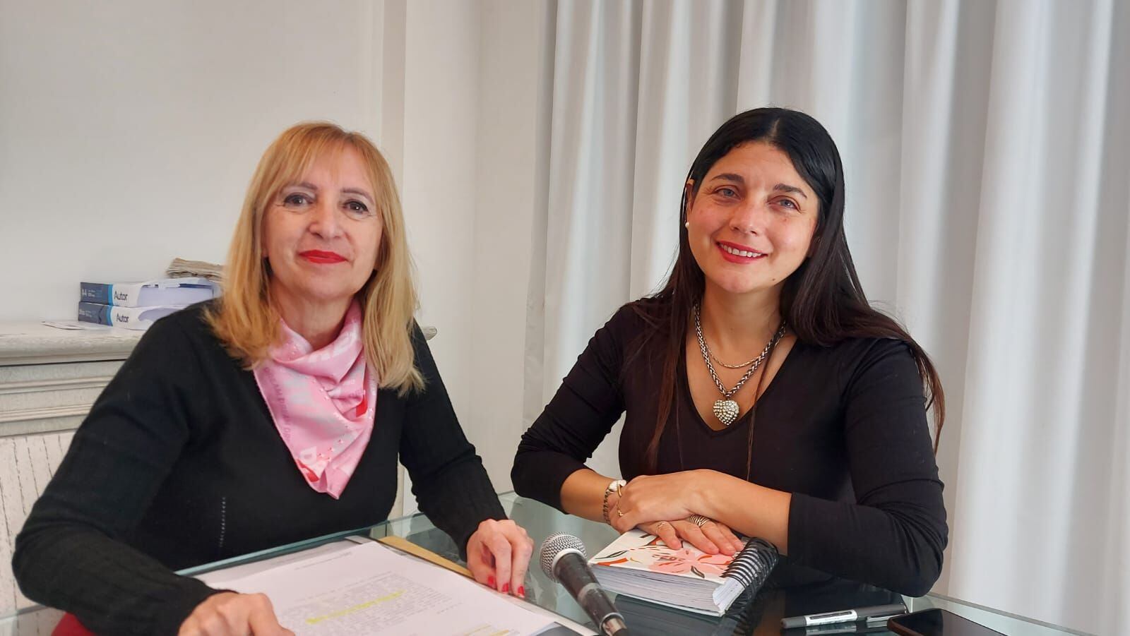 Las abogadas Ivana Cattaneo y Élida Barrera.