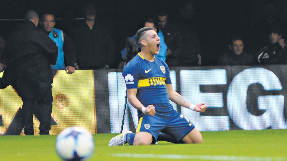 El cordobés Cristian Pavón volvió a festejar para darle tres puntos a su equipo. El delantero festejó a los dos minutos.