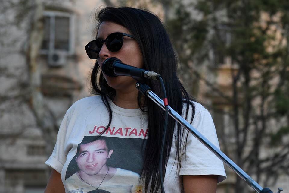 Julieta Riquelme, hermana de Jonatan e integrante de la Multisectorial.