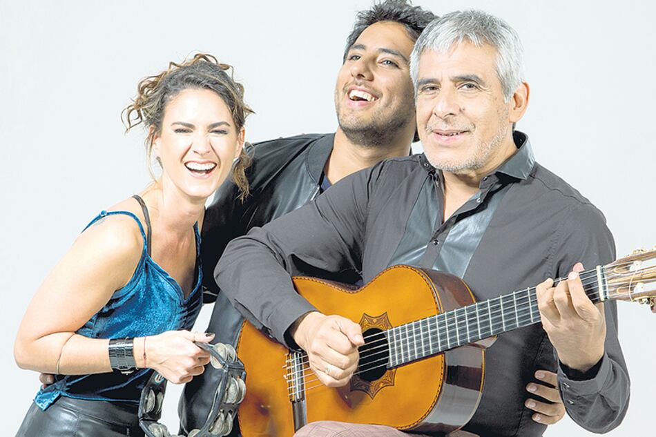 Riendas libres, un “power trío” de músicas de raíz. Actuarán hoy a las 21 en el Teatro Coliseo.