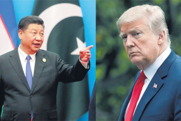 El presidente chino Xi Jinping y su par estadounidense, enfrentados por el comercio exterior.