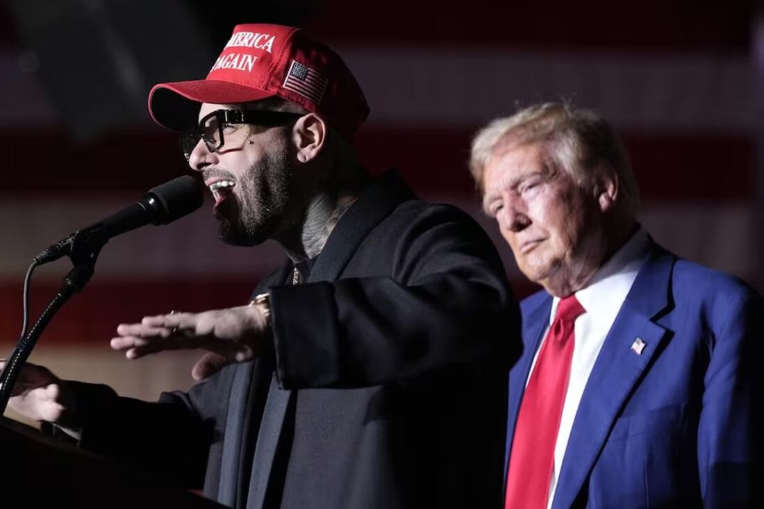 "Pensaba que (Trump) era lo mejor para la economía de EEUU", dijo el reggaetonero