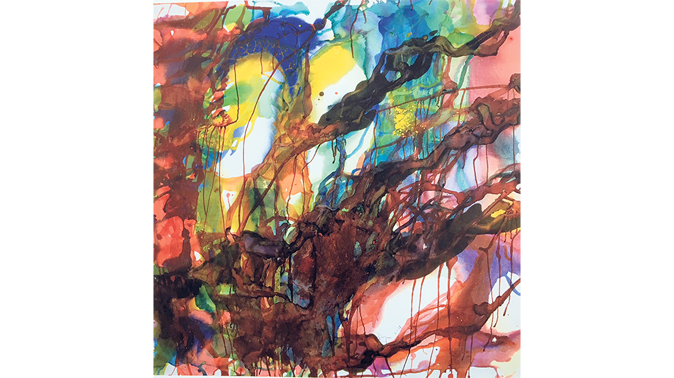 Una de las pinturas de Martín Reyna incluidas en el libro.