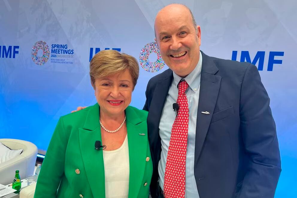 Dos a quererse: Georgieva y Sturzenegger. 