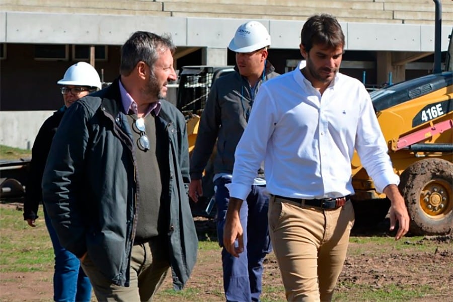 Manuel Passaglia, intendente de San Nicolás, y su secretario de Obras Públicas, Darío Gritti.