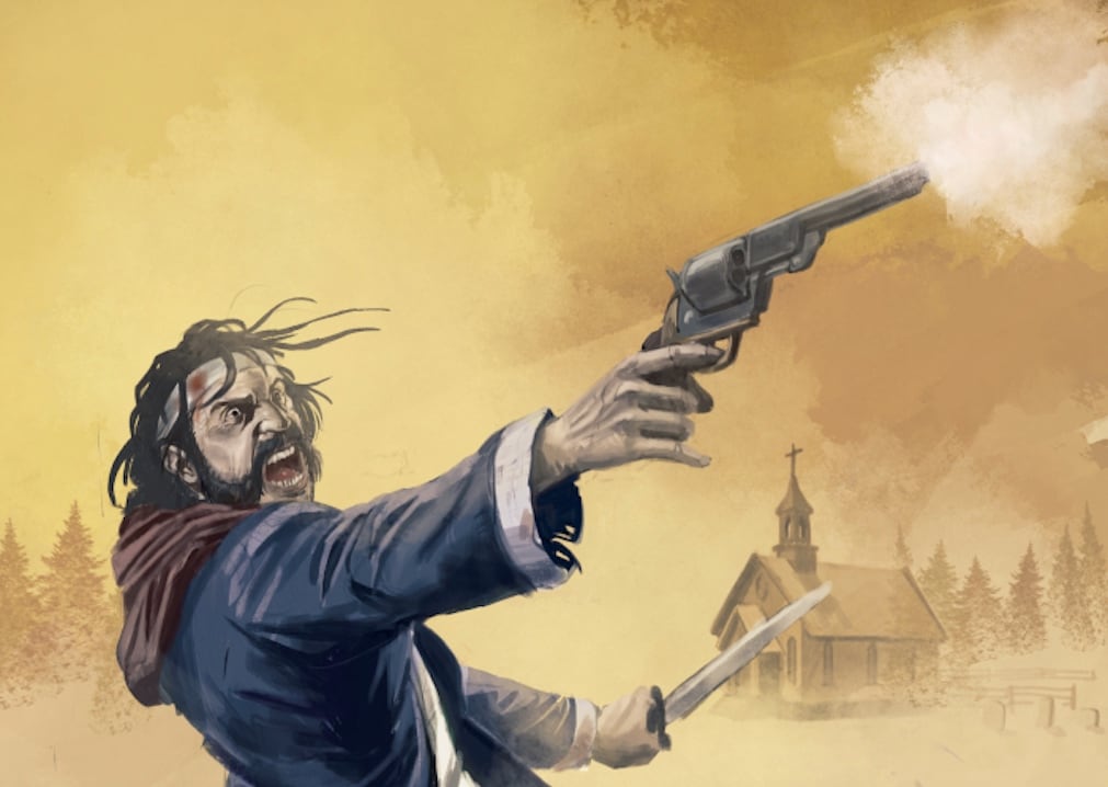 Detalle de la ilustración de tapa de Salvaje sur, obra de Javier Mattano