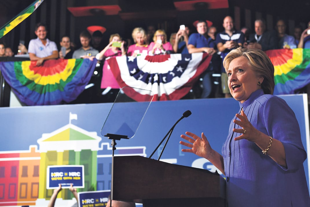 Hillary Clinton prometió hacer de la norteamericana un “ejemplo de sociedad igualitaria”.