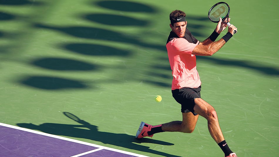 Del Potro sumó su décimo cuarta victoria al hilo, una racha que incluye títulos en Acapulco e Indian Wells.