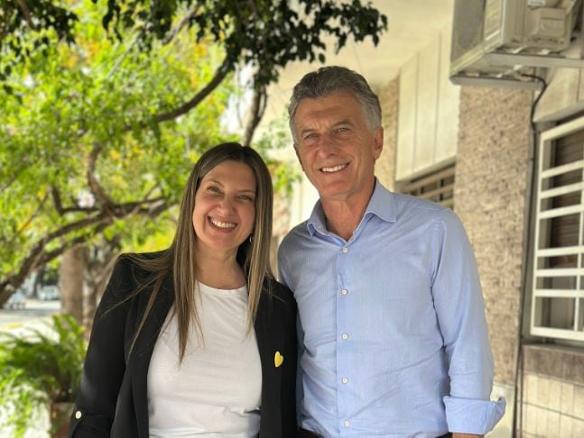 Silvia Lospennato y Mauricio Macri