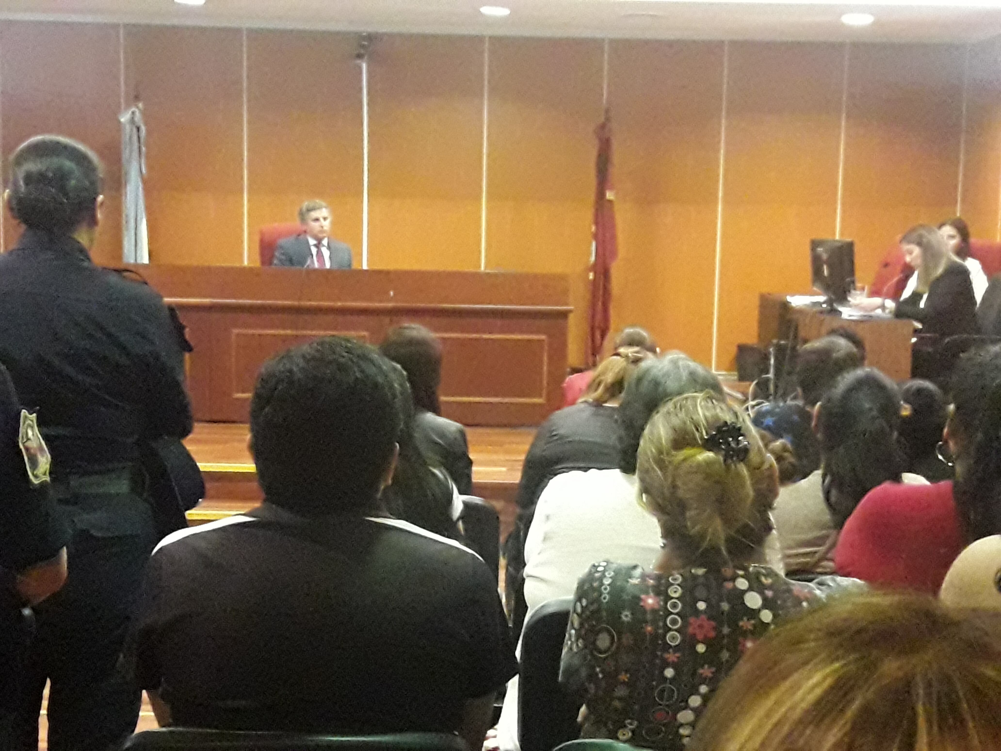 En la Sala de Grandes Juicios