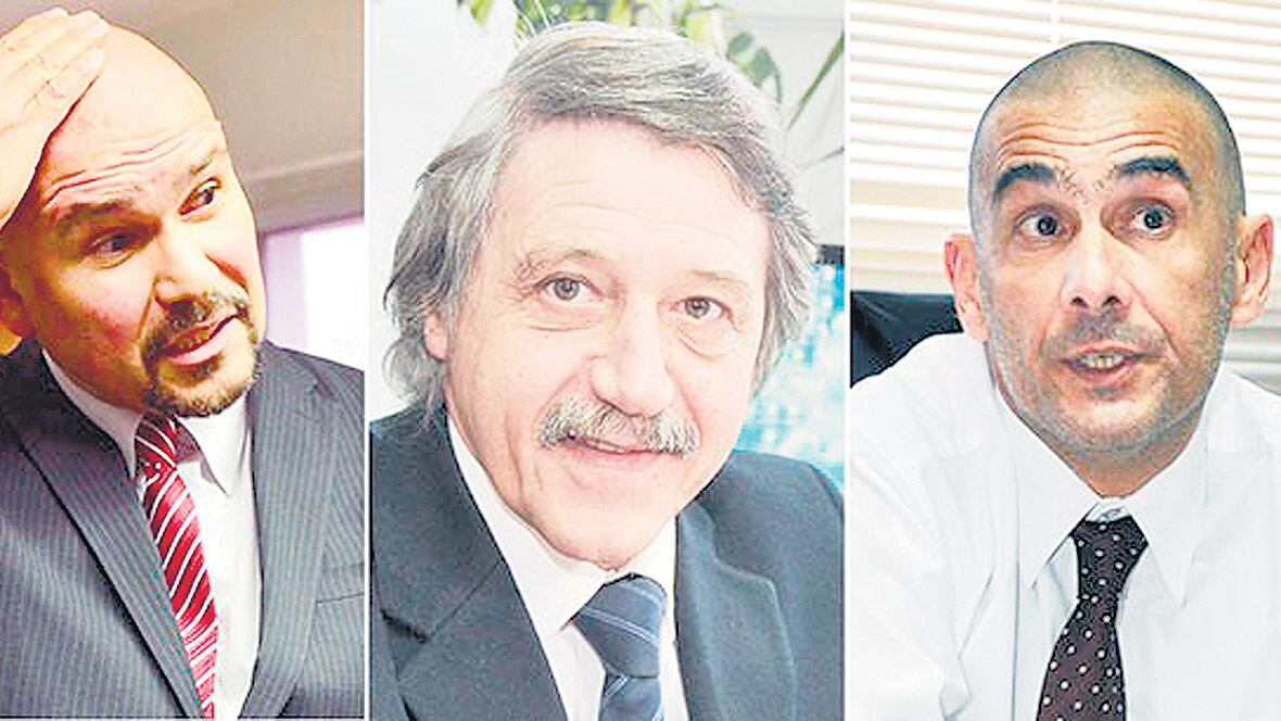 Los camaristas Barrios, Minatta y Defranco.