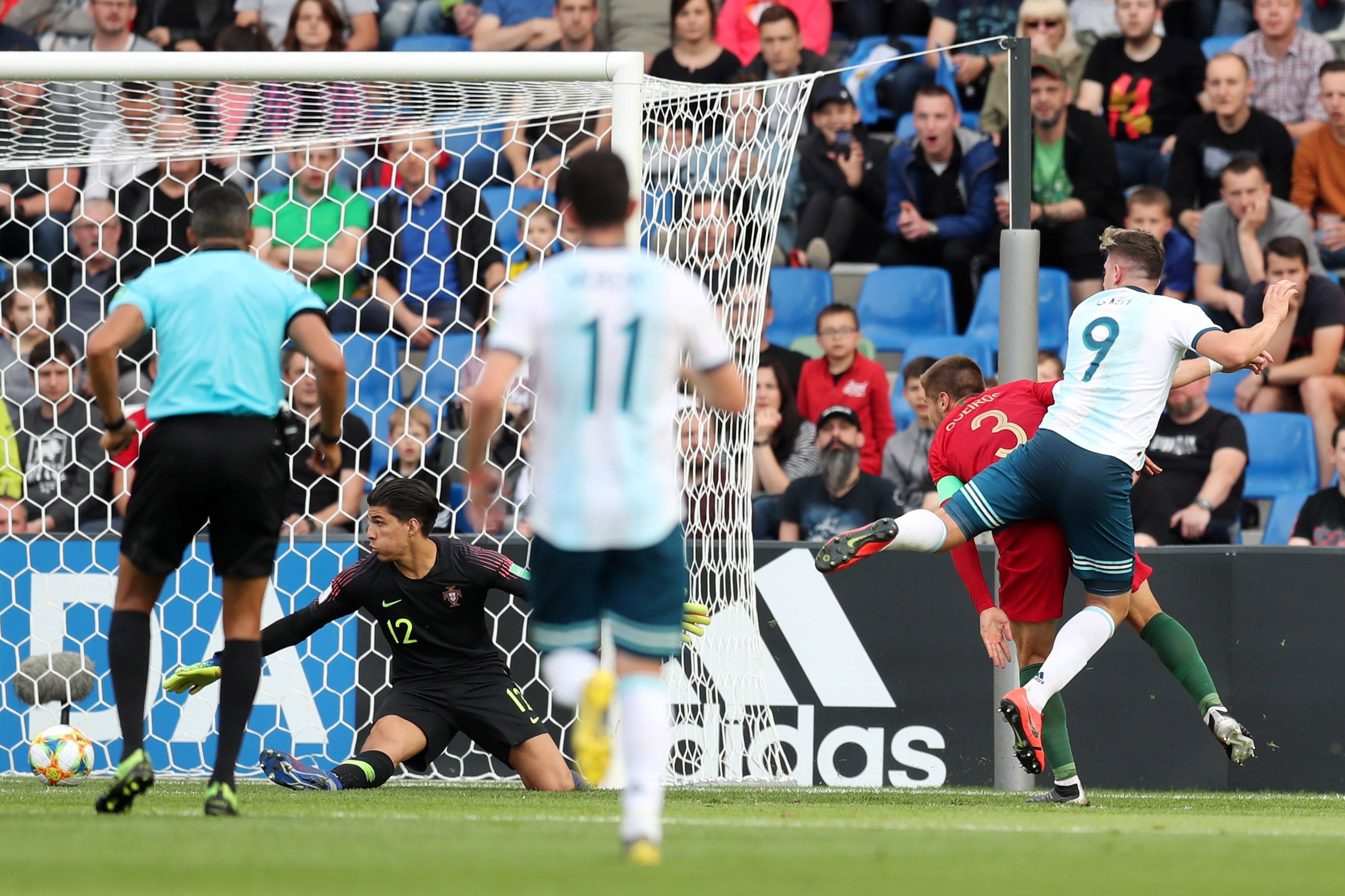 Gaich, durante el 2-0 a Portugal en el último Mundial Sub 20.