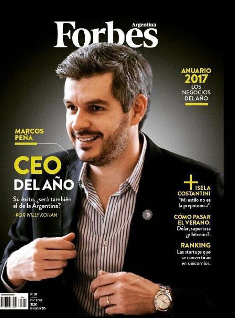 La portada que consagra al Jefe de Gabinete como CEO de 2017.