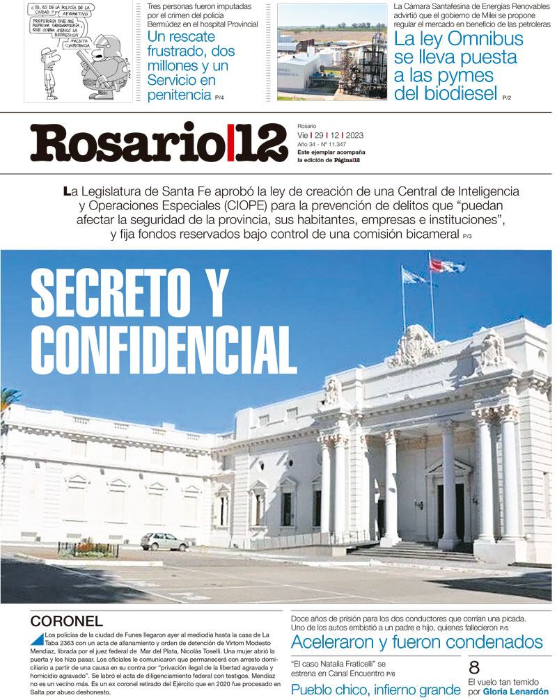 SECRETO Y CONFIDENCIAL - 28/12/2023