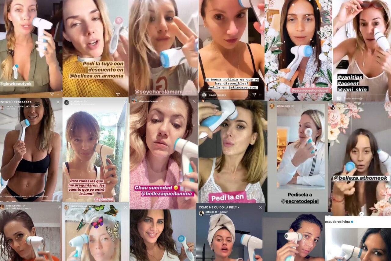 Influencers de redes sociales promocionaban el producto.