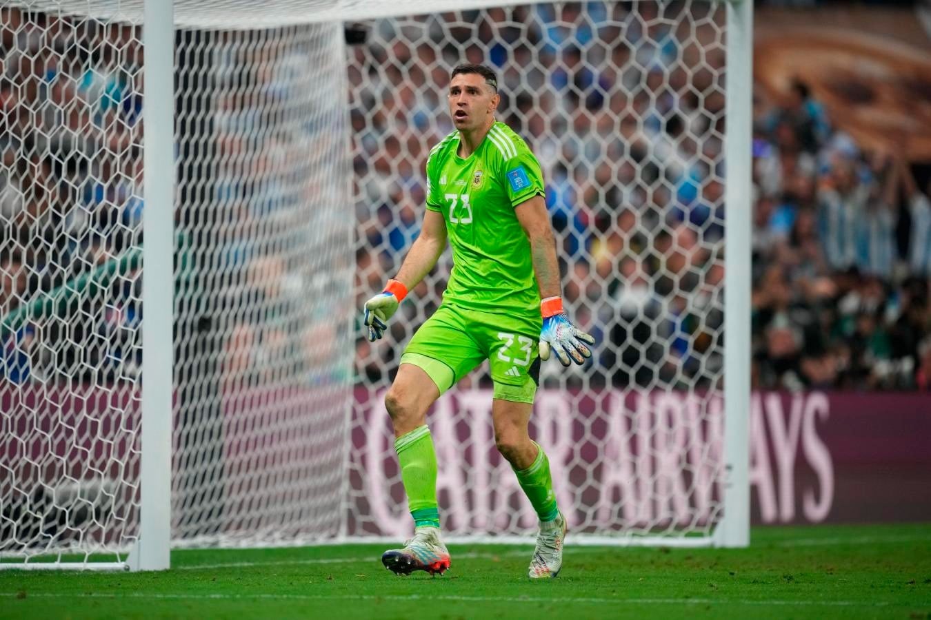 El Dibu Martínez ya no podrá montar su show durante las series de penales.