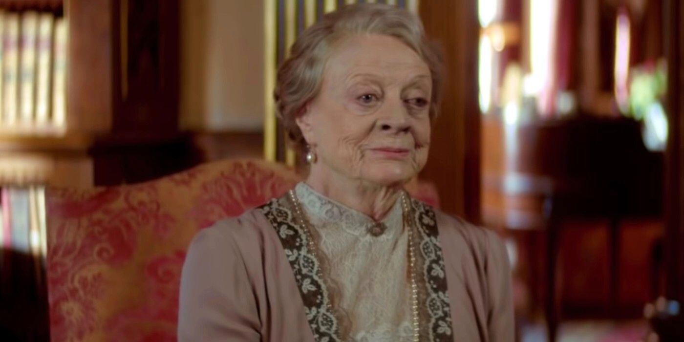 Maggie Smith como la excéntrica matriarca de la familia Crawley.