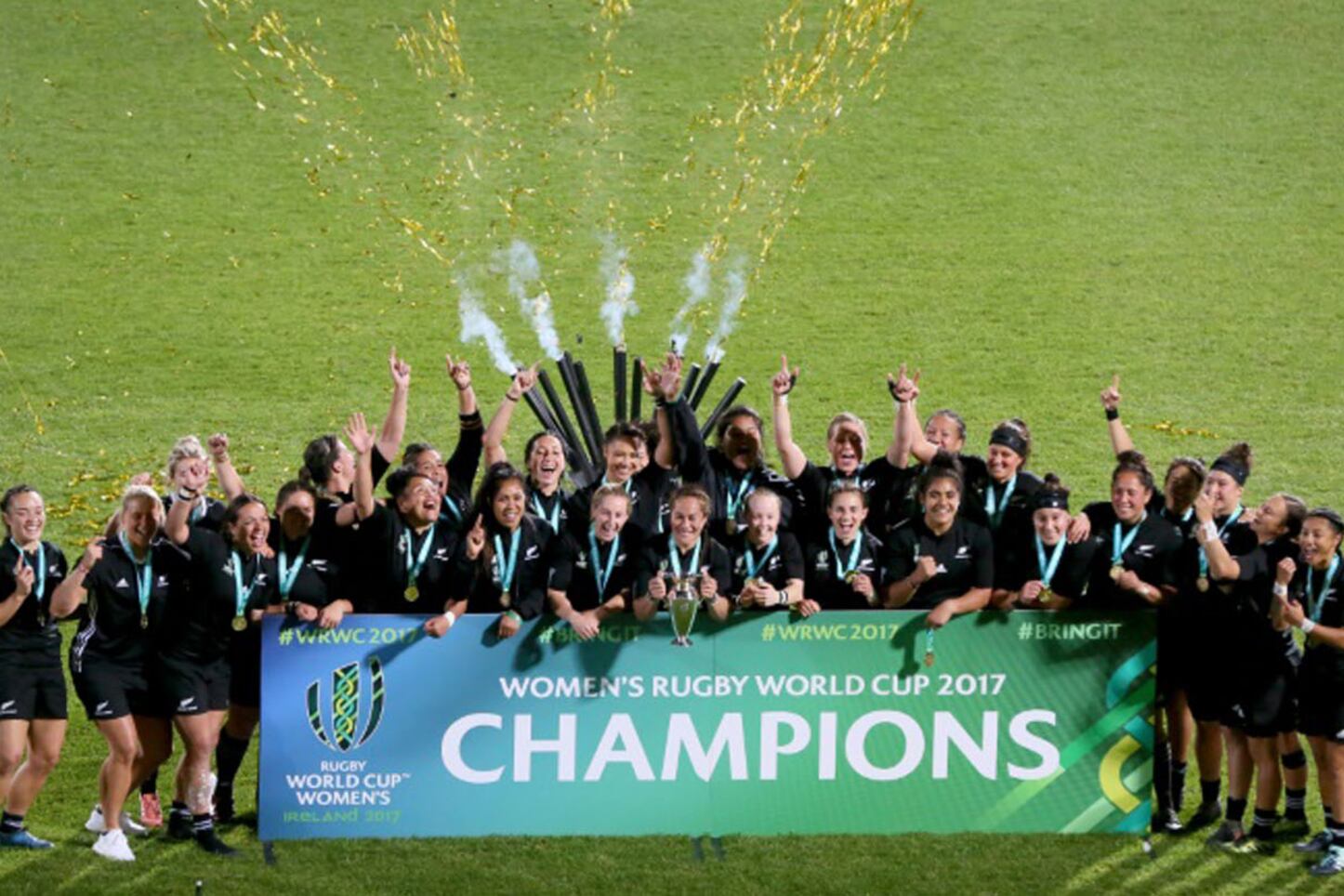 Nueva Zelanda festeja el titulo del Mundial 2017