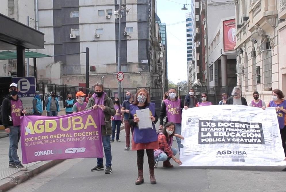 Los docentes de AGD-UBA ya pararon el 6 de octubre, en el marco de medidas de fuerza convocadas por Conadu Histórica. 