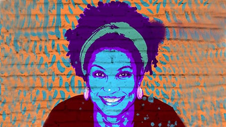 La ilustración de la militante y política afro lesbiana Marielle Franco, asesinada el 14 de marzo de 2018.