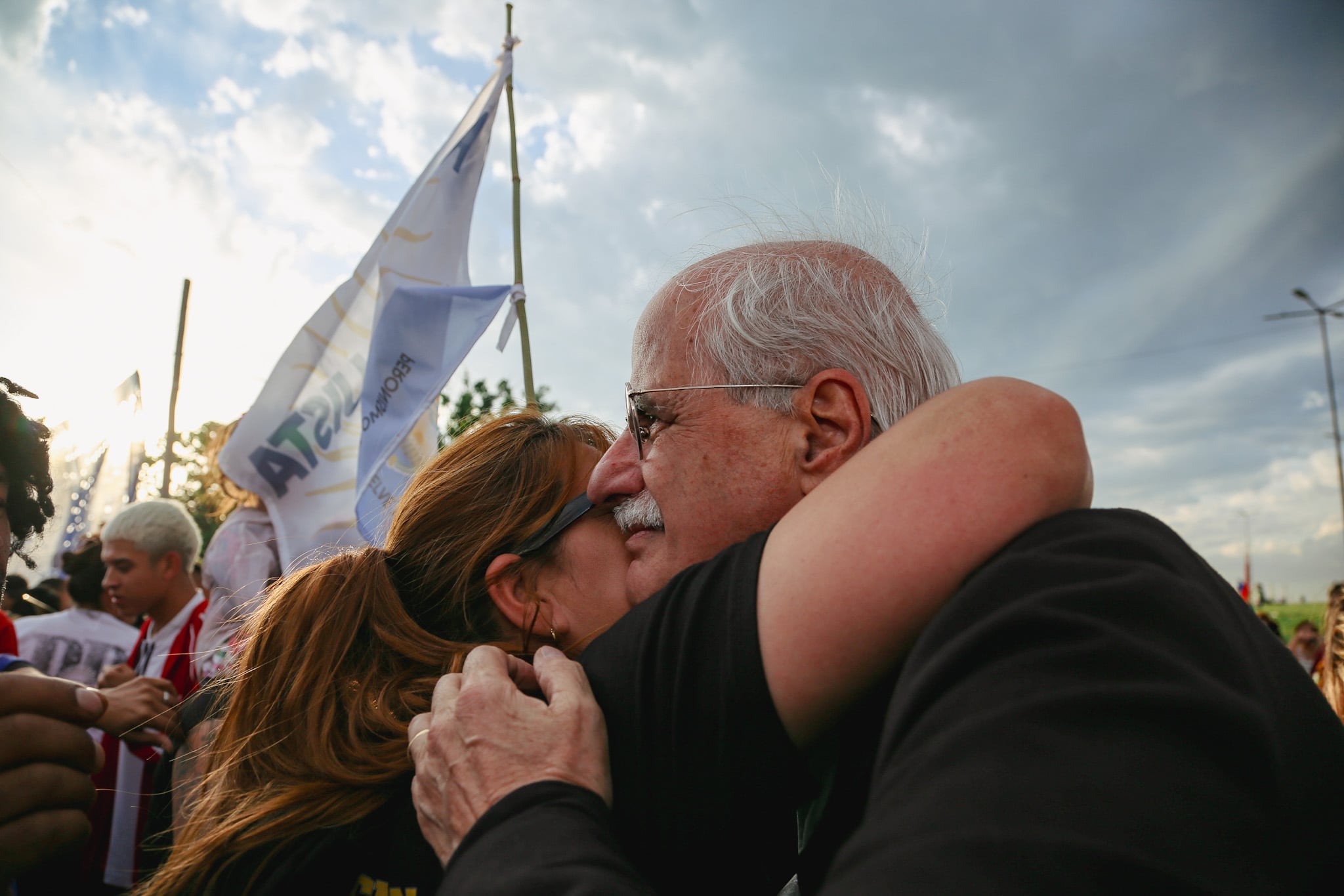 Jorge Taiana y Mariel Fernández en Moreno. 