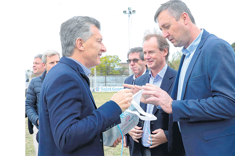 Mauricio Macri encabezó un acto en la ciudad de Basavilbaso, Entre Ríos, junto al gobernador Gustavo Bordet.