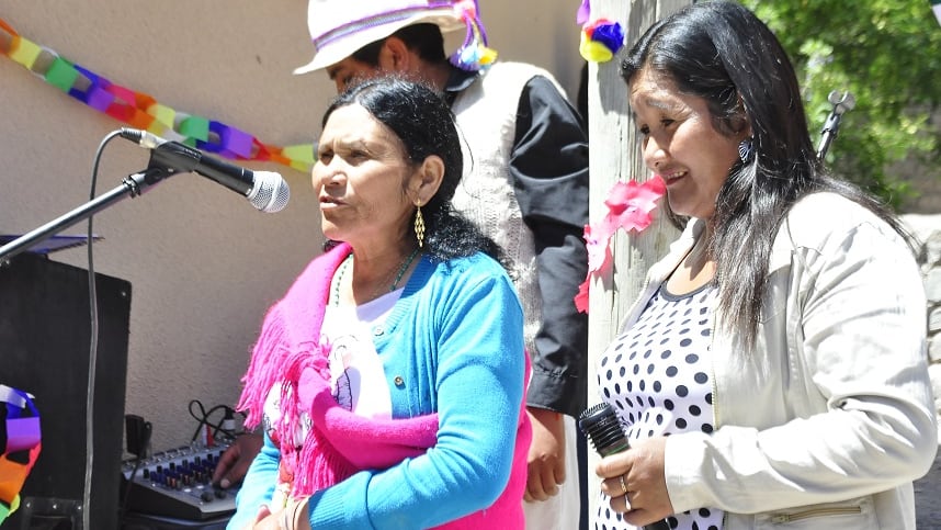 Lola Ramos y Rosa Chorolque