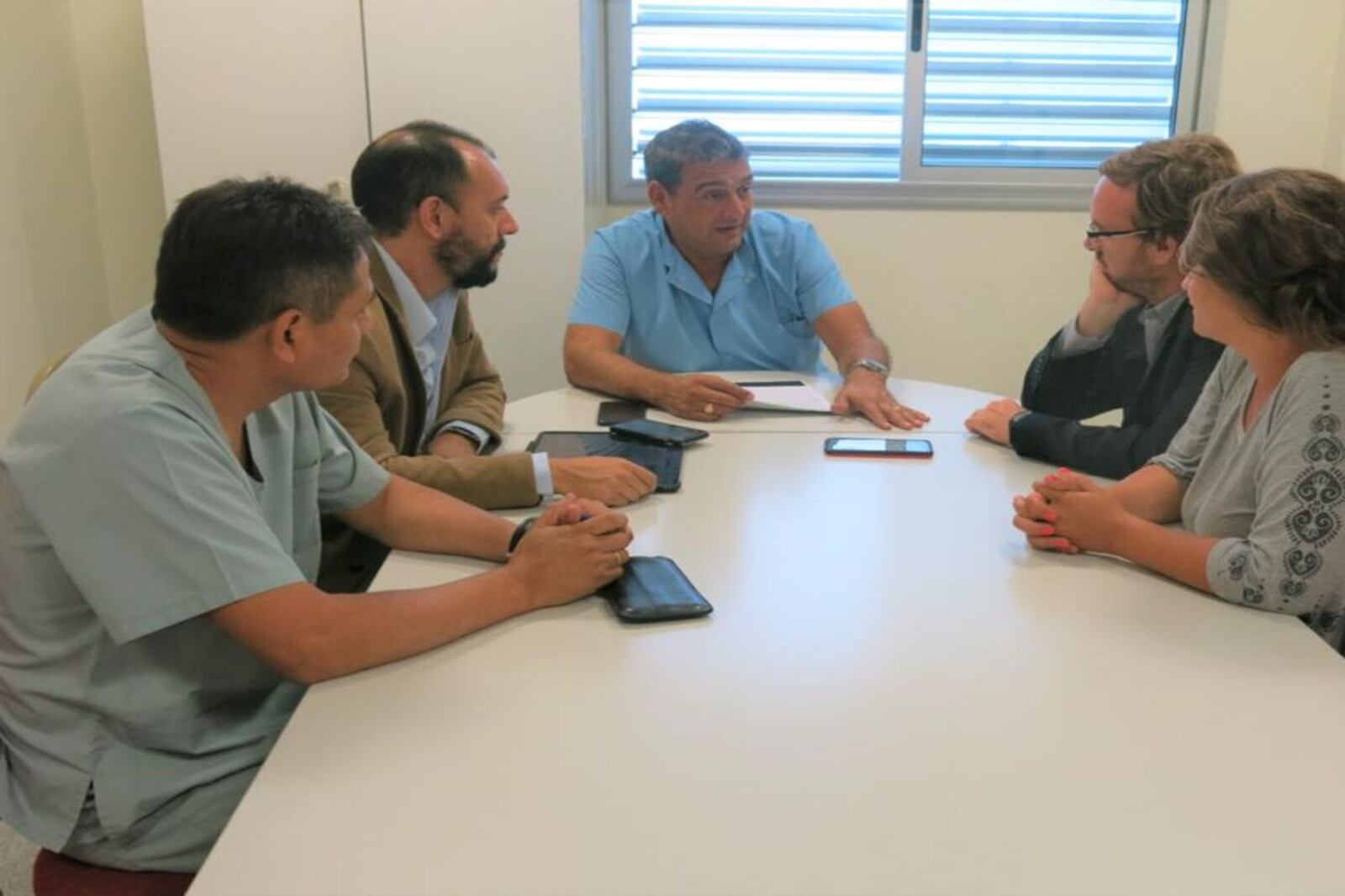 Reunión en el Hospital Materno Infantil