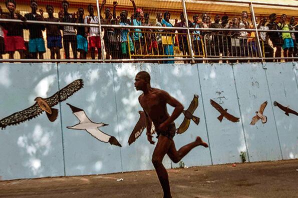 Ciento dieciséis migrantes subsaharianos lograron escalar la valla de Ceuta.