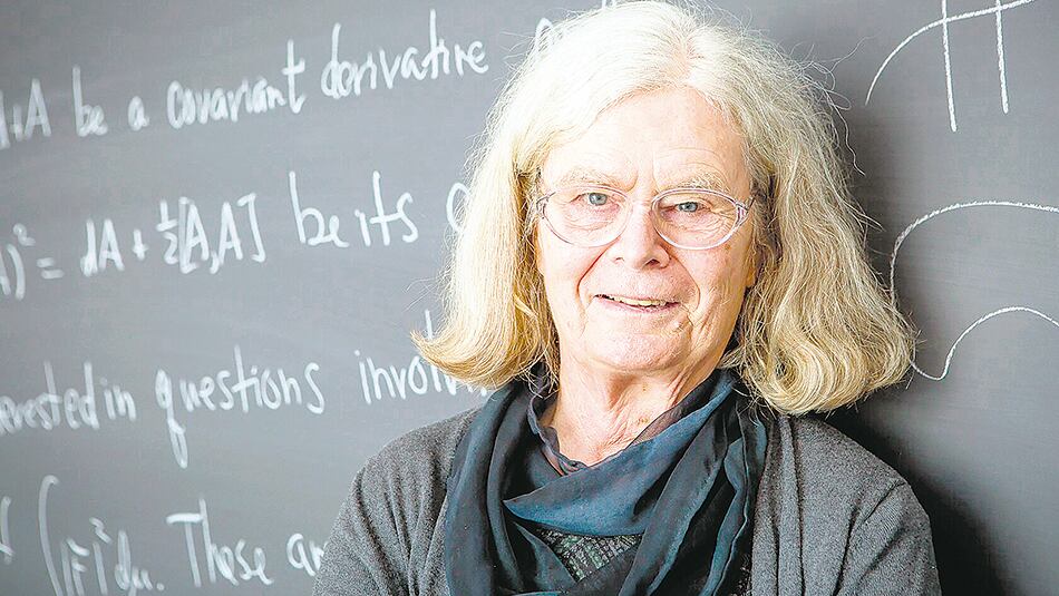 Karen Uhlenbeck, especialista en las ecuaciones derivadas parciales.