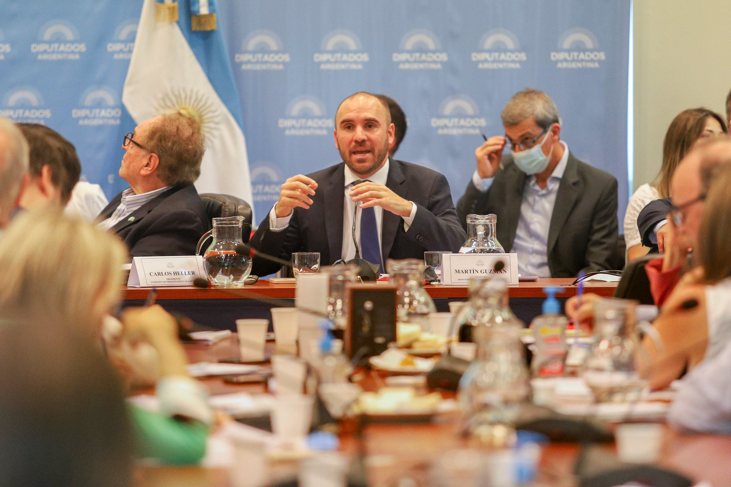 El ministro de Economía, Martín Guzmán, exponiendo ante diputados los lineamientos principales del Presupuesto 2020.