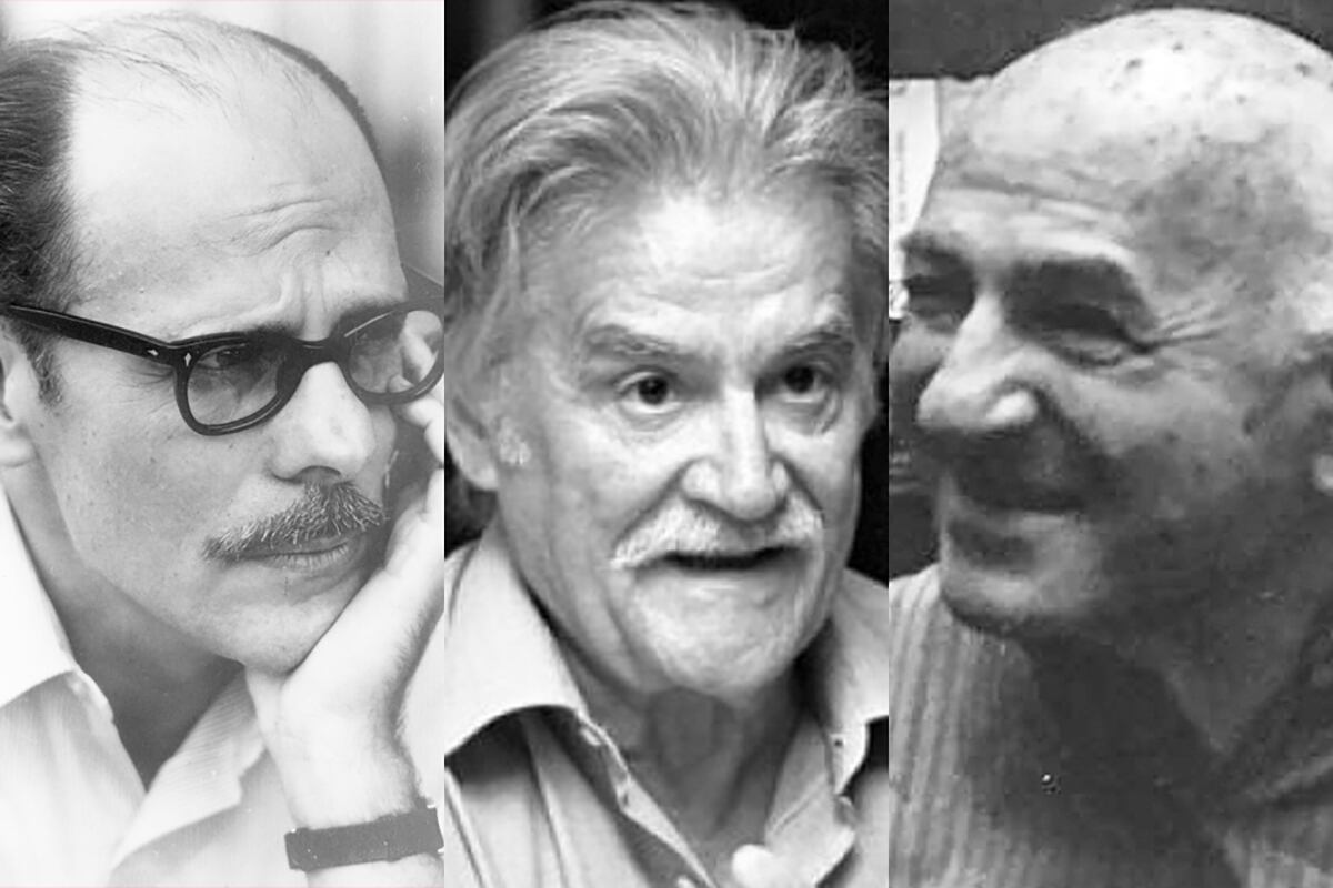 José Bleger, Fernando Ulloa y Mauricio Abadi.