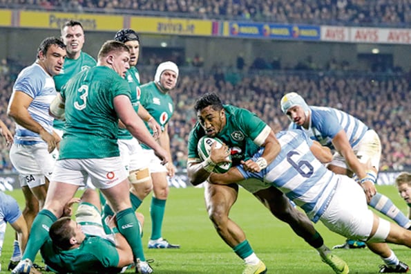 Los irlandeses plantearon un juego ofensivo y forzaron las fallas de los argentinos.