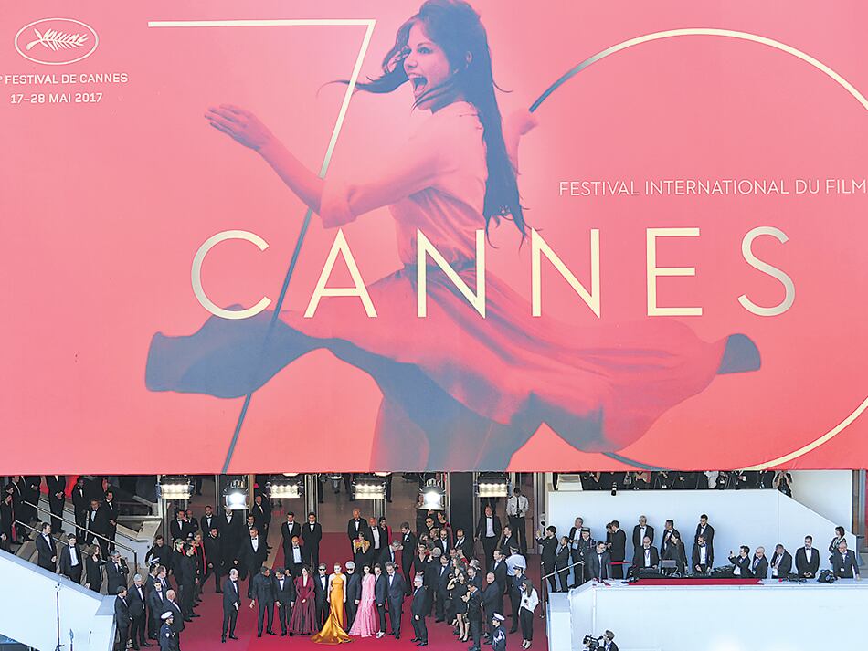Retrato de familia en la Croisette, con muchos más nombres propios de los que se pueden mencionar.