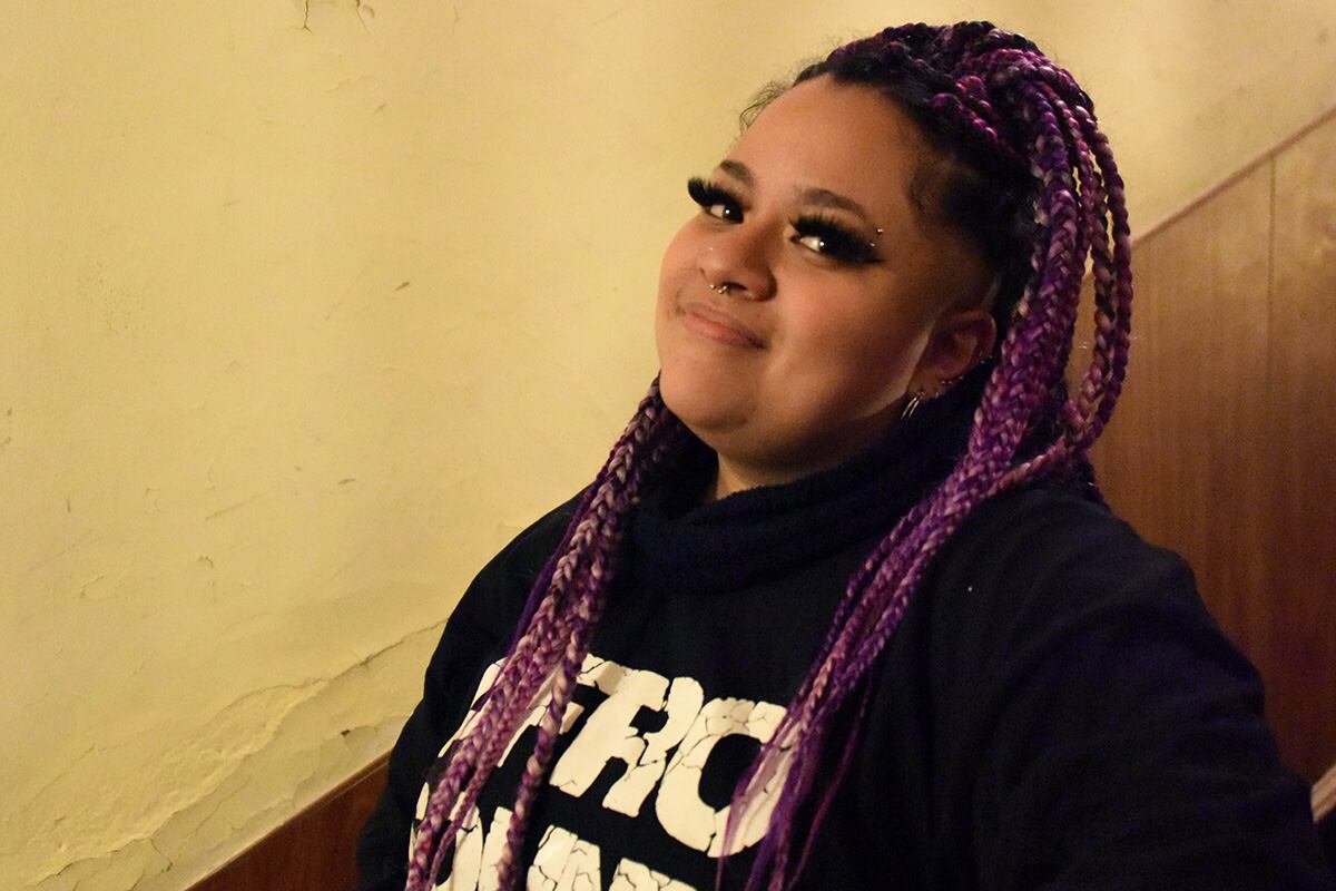 Cater1nah, Directora del AfroSound Choir. Imagen: Nicolás Parodi