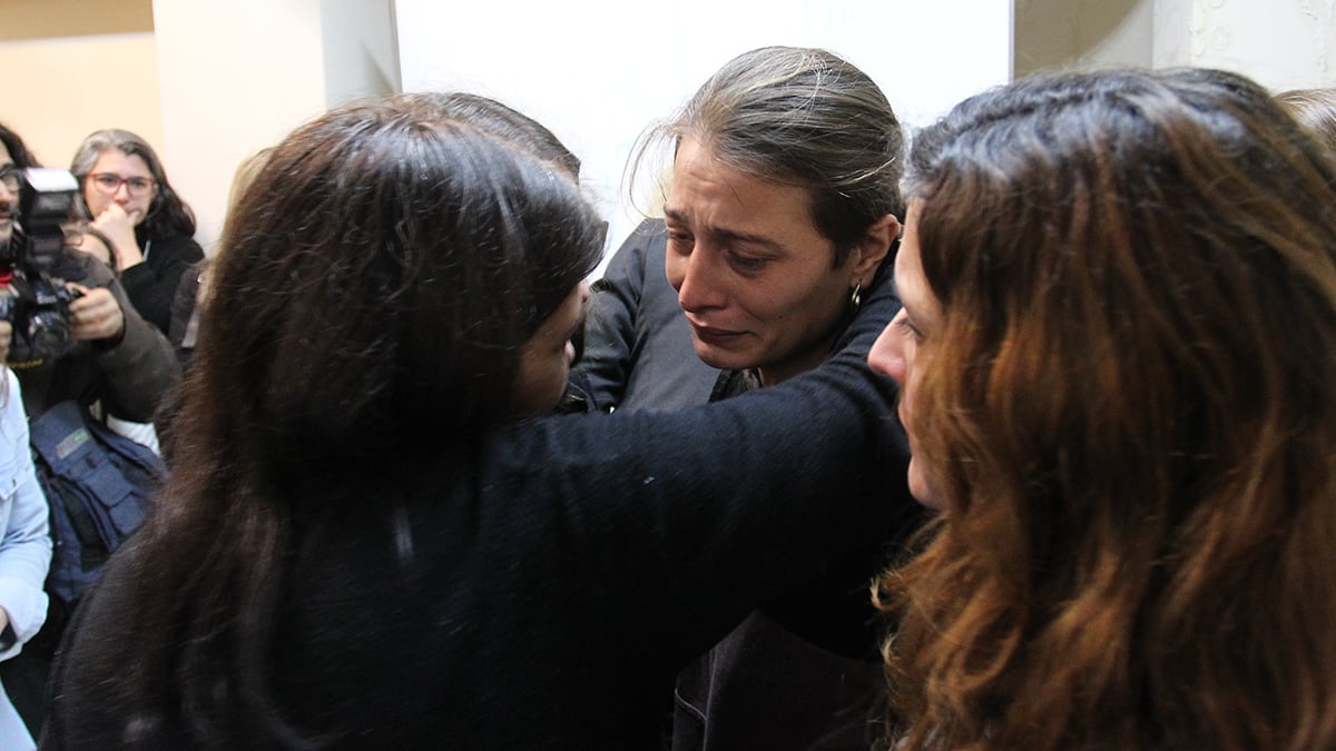 Mariana Gómez tras el veredicto.