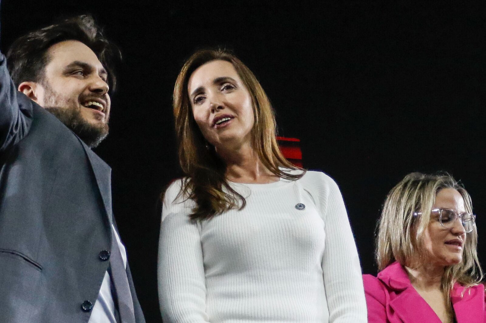 Victoria Villarruel, confesa negacionista y precandidata a vicepresidenta por La Libertad Avanza. 