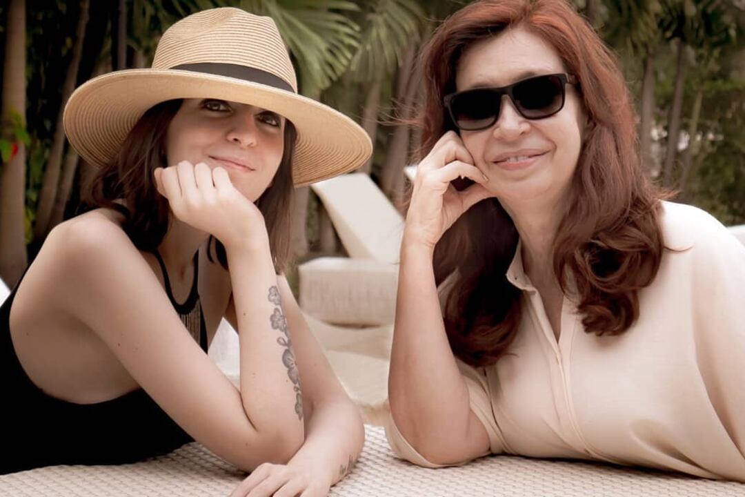 Florencia acompañó el texto con una foto de la última visita de Fernández de Kirchner, pocos días atrás.