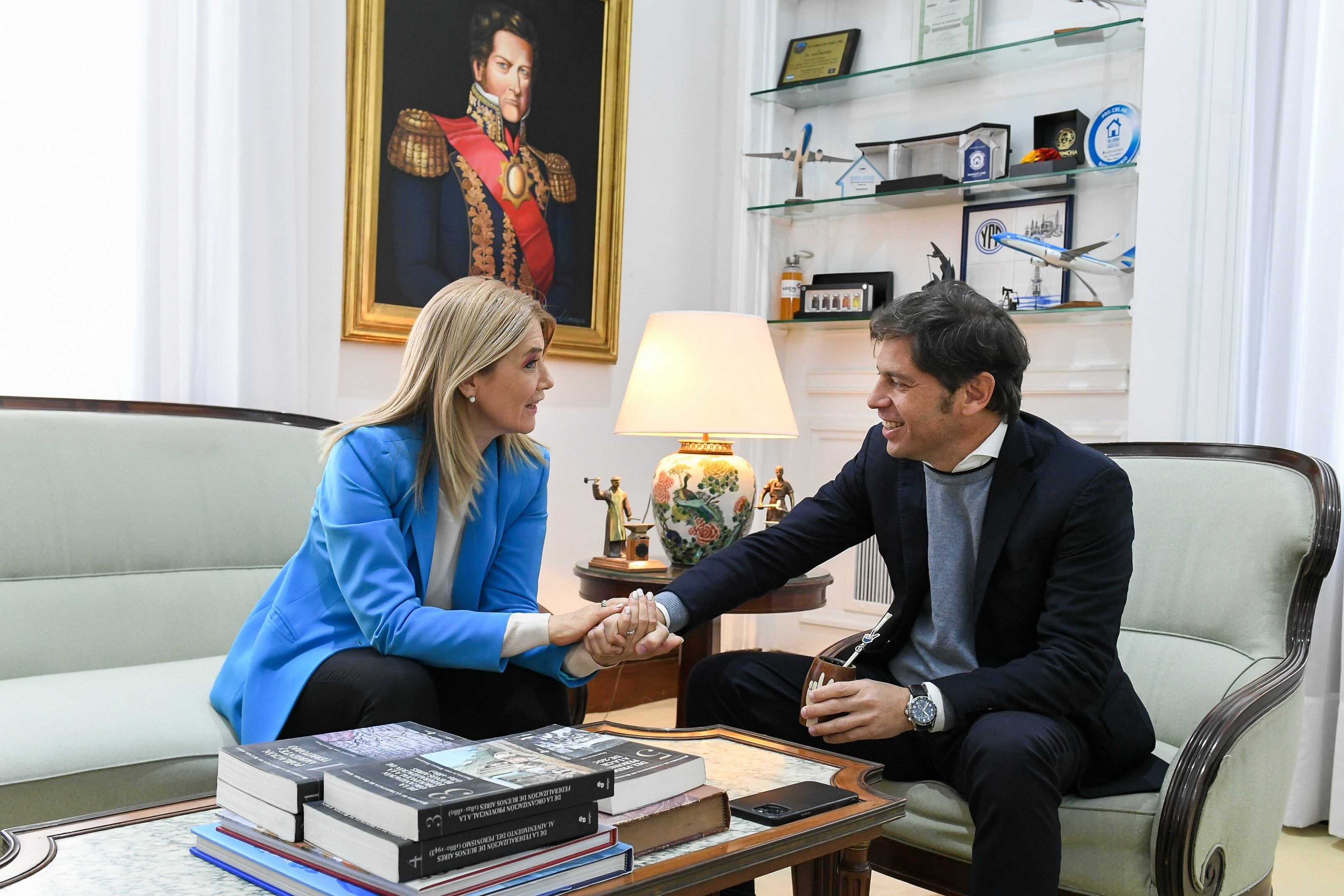 Verónica Magario y Axel Kicillof se reunieron para planificarsu agenda conjunta