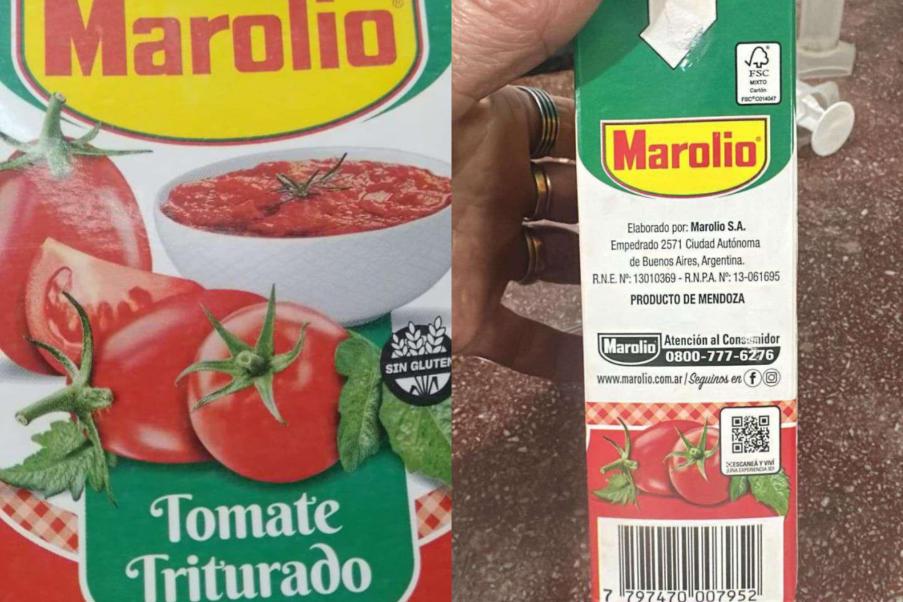 El organismo explicó que, a simple vista, los consumidores observaron lo que parecían gusanos en el alimento