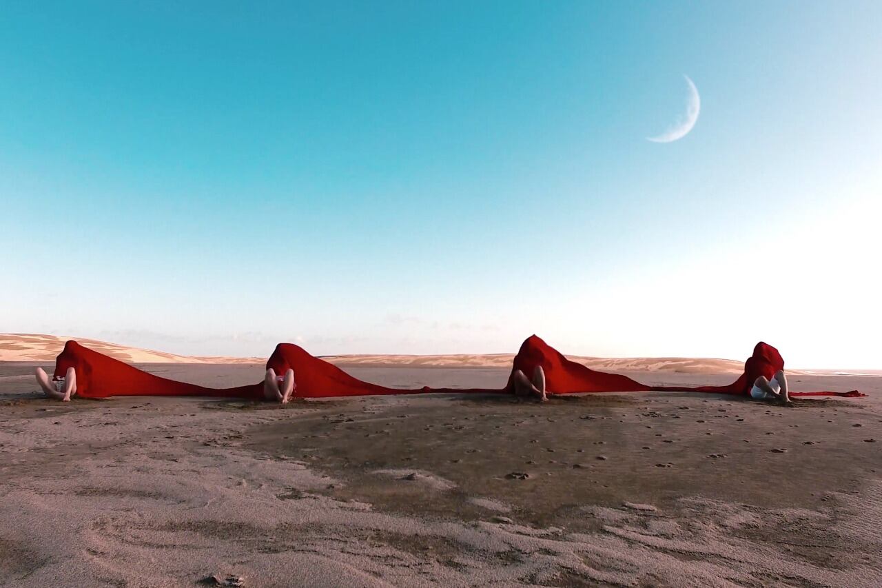 Captura de pantalla de una de las obras de la bailarina argentina.