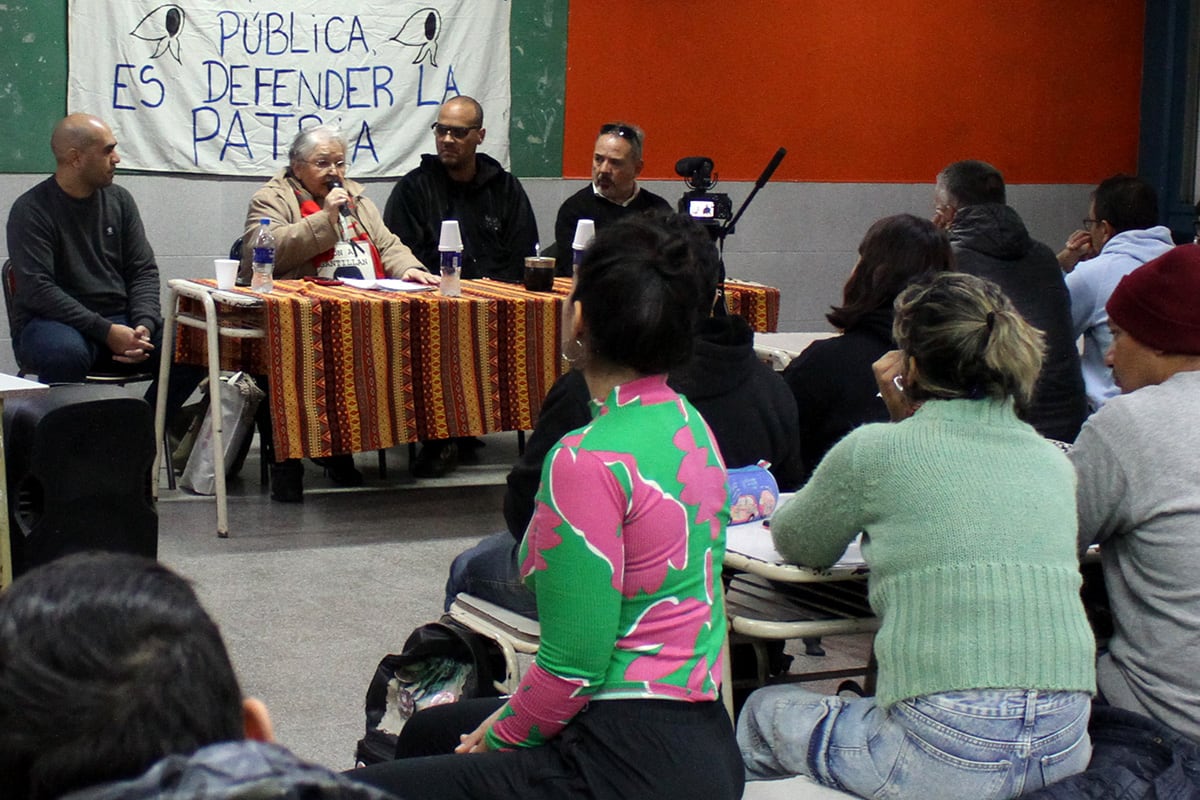 Oradores del acto. Imagen: Franco De Nunzio