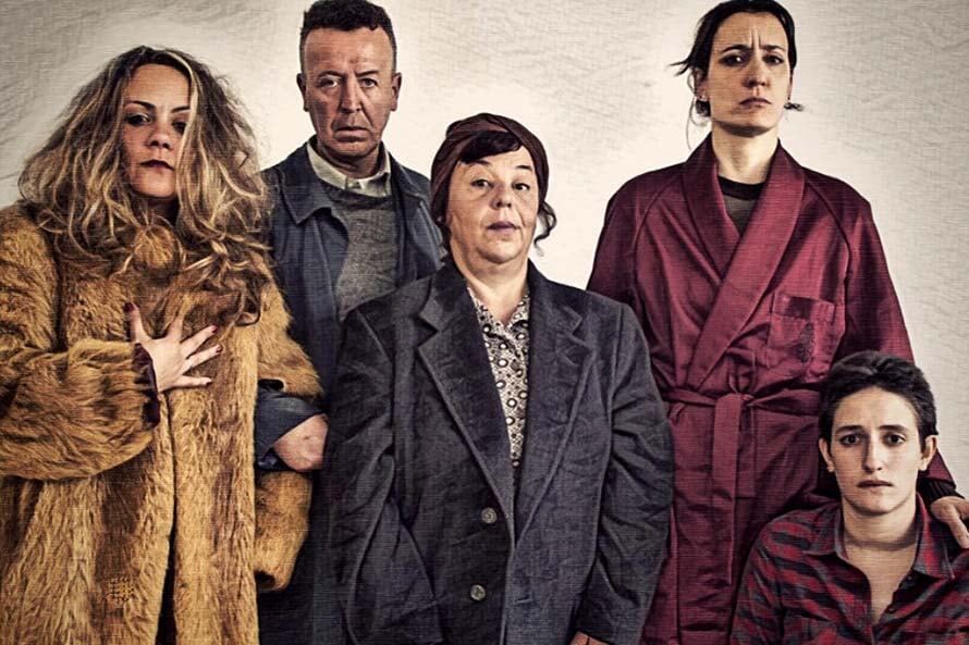 Los Cinco grandes del mal humor, en escena.