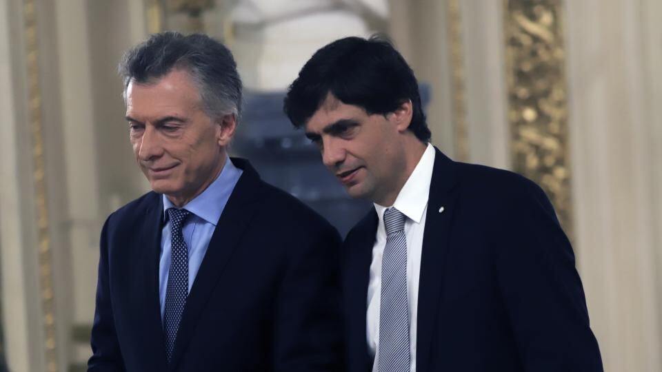 Muricio Macri y Hernán Lacunza.