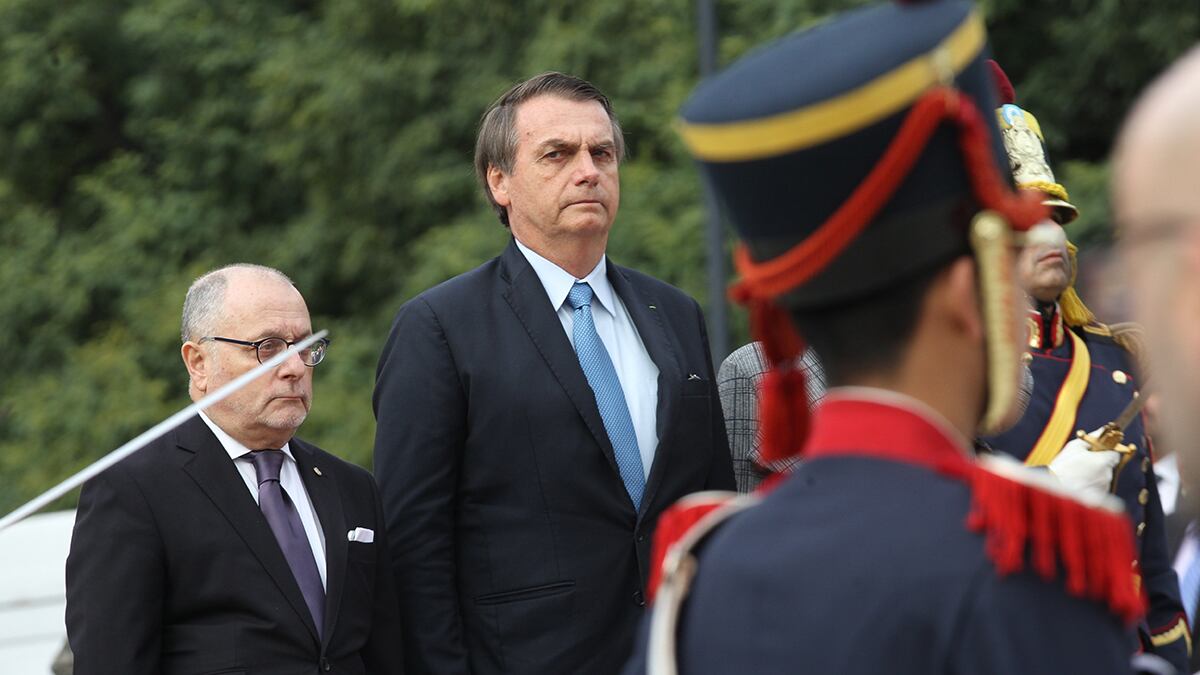 Jair Bolsonaro en su visita oficial a Argentina.