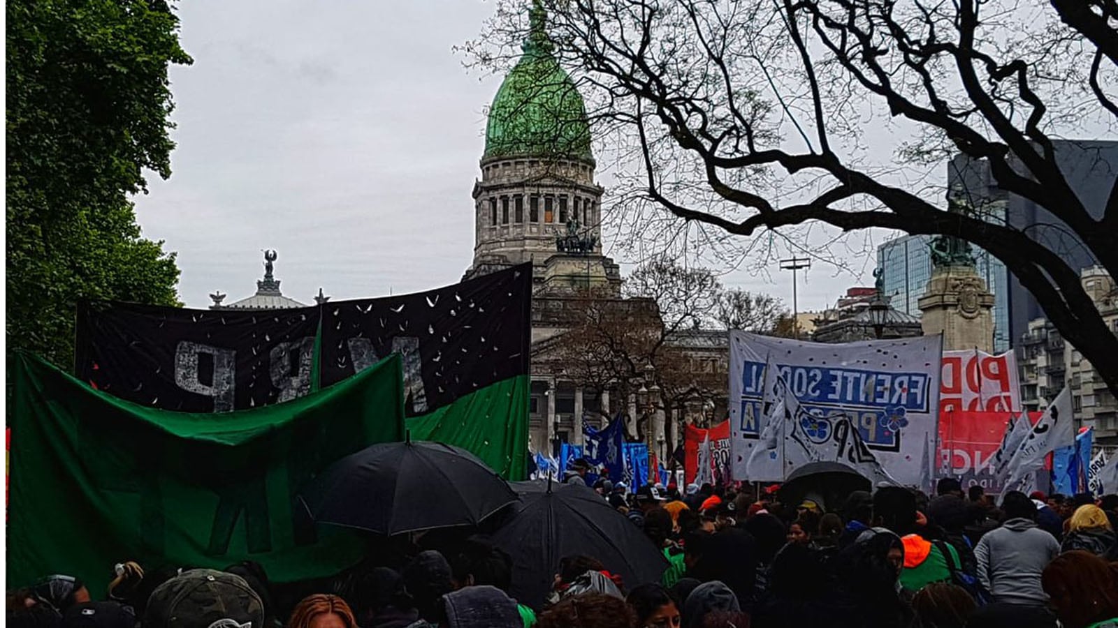 Los manifestantes llegarán al Congreso a las 5 de la tarde.